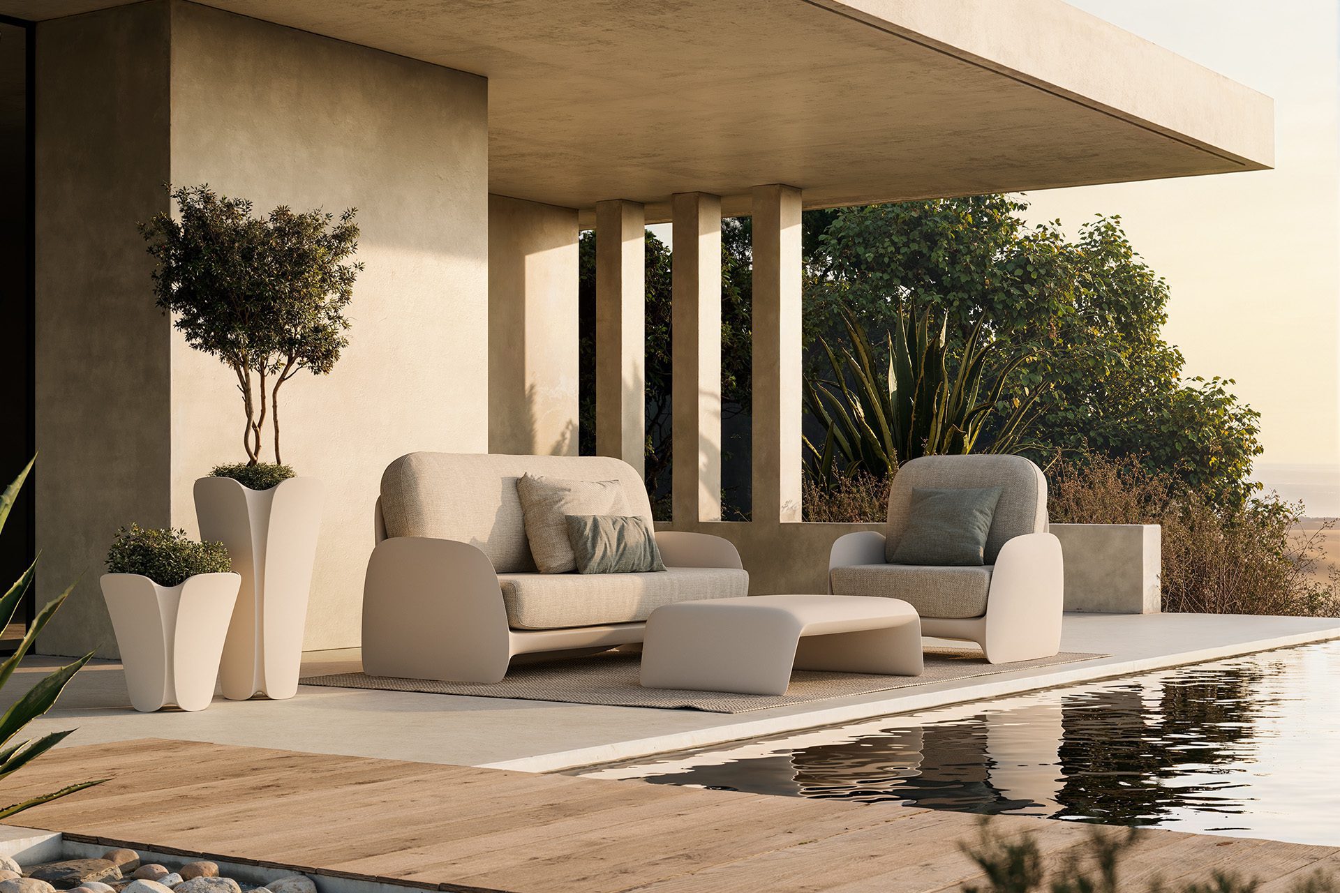 Vondom Pezzettina designer outdoor furniture collection by Archirivolto Design